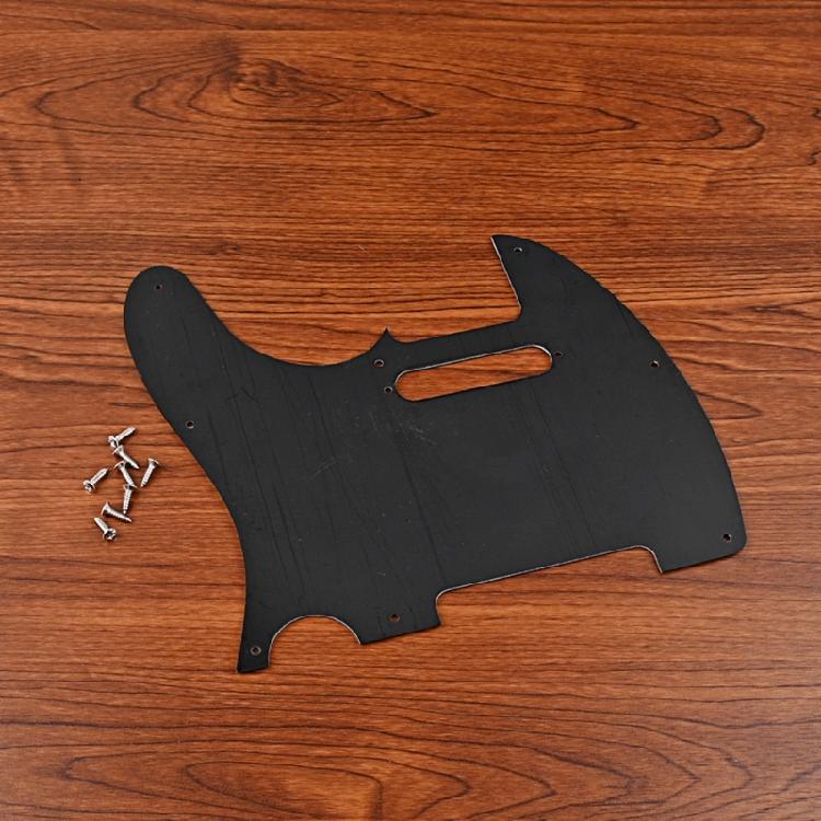 8 Hole Guitar Anti-Scratch Plate 3 Ply Solid Black Guitar Protective Pickguard