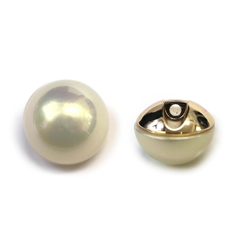 

Пуговица с жемчугом «аврора» [бежевая] золотая С перламутровой пуговицей цвета пьедестала с отверстием сзади, 6 шт. [14 мм] Twinkle Punpun Maru B-543