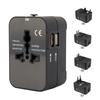 Universal Travel Adapter Multi-pin Plug Dual USB 2 Port Power Outlet Charger Converter EU US UK AU Plug Available
