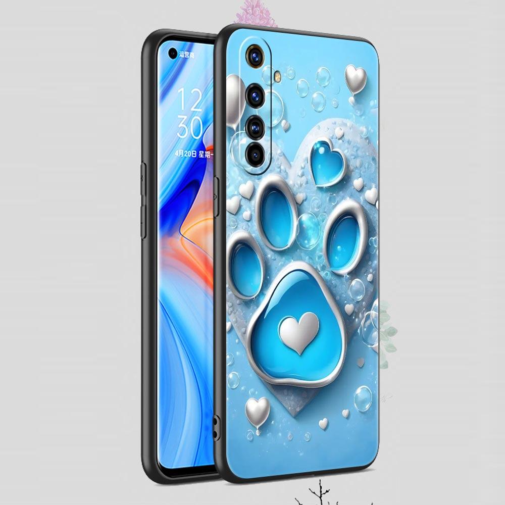 Og Paw Print Aesthetics Case For Realme C67 C63 C55 C53 C35 C25 C21 GT 2 3 5 6 10 11 12 13 Pro Plus 5G Soft TPU Phone Cover Bags