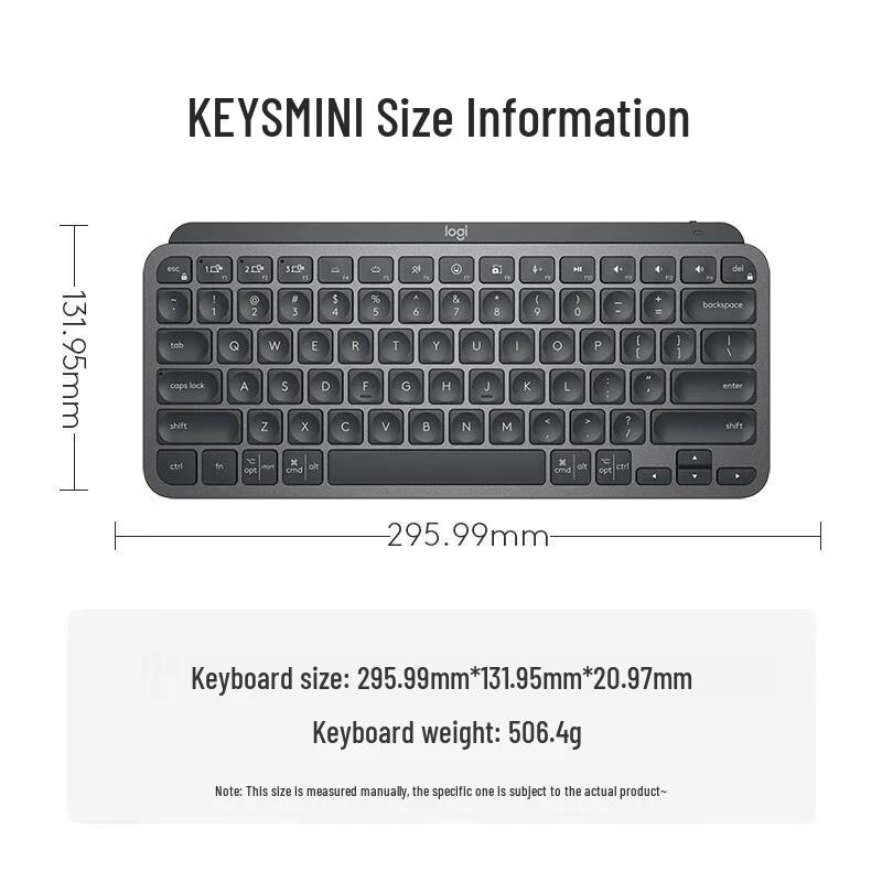 Logitech MX Keys Mini Wireless Bluetooth Keyboard
