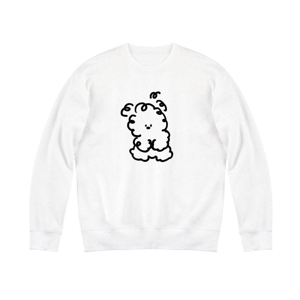 AWESOMEUS Curly Puppy Sweat Shirts_4 Color