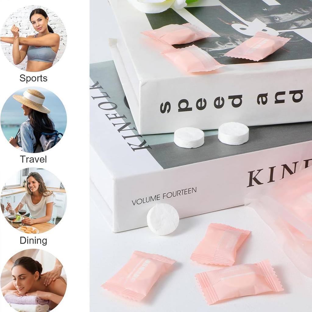 2/10/20/50/100pcs Disposable Coin Mini Compression Towel Portable Tissue Suitable For Travel Camping Hiking Sports Beauty Salons