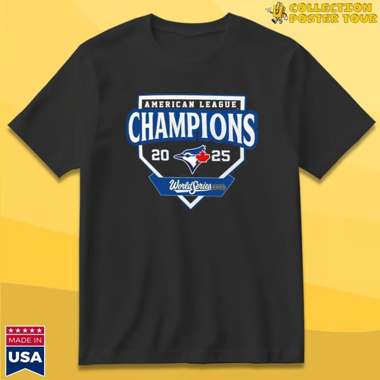 Футболка Toronto Blue Jays Чемпионы Американской лиги 2025 Ограниченный выпуск Унисекс L