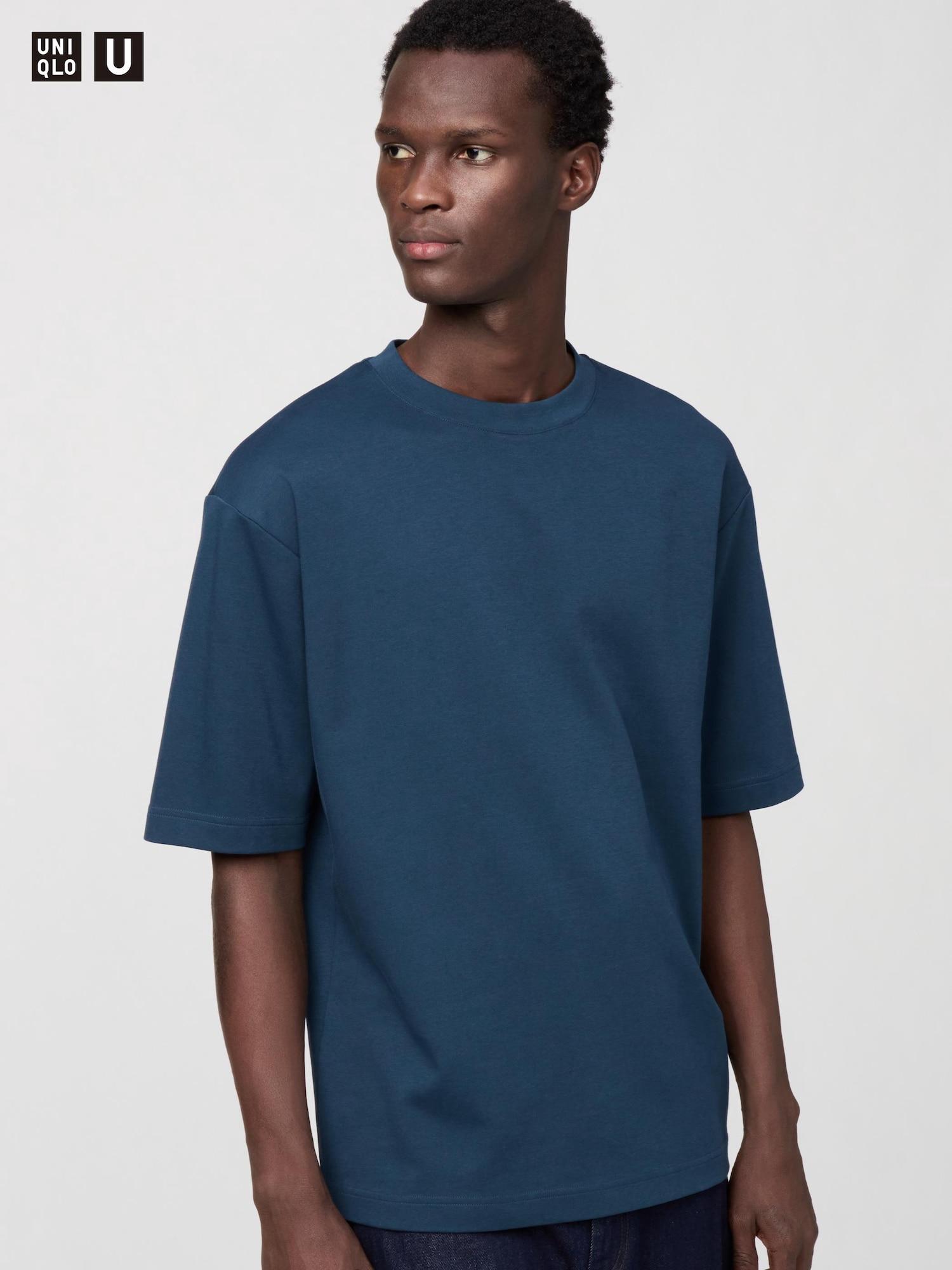 

Футболка свободного кроя Uniqlo Airism CoTTon с круглым вырезом 67 BLUE/UNISEX XXL