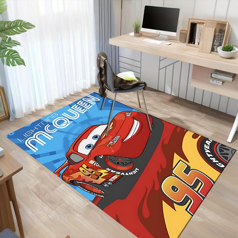 Mcqueen Spirit Carpet For Playroom Bedroom Living Room Sofa Home Decorkids Game Area Rug Nonslip Floor Mat