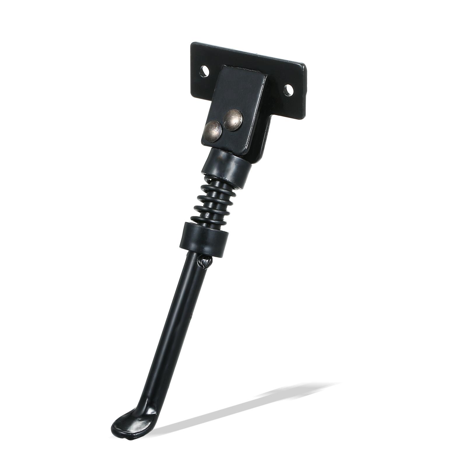 Shoemst Black 1Pc Electric Scooter Kick Stand Solid Iron Kickstand Support Electric Scooter Parking Stand Feet Support Holder For