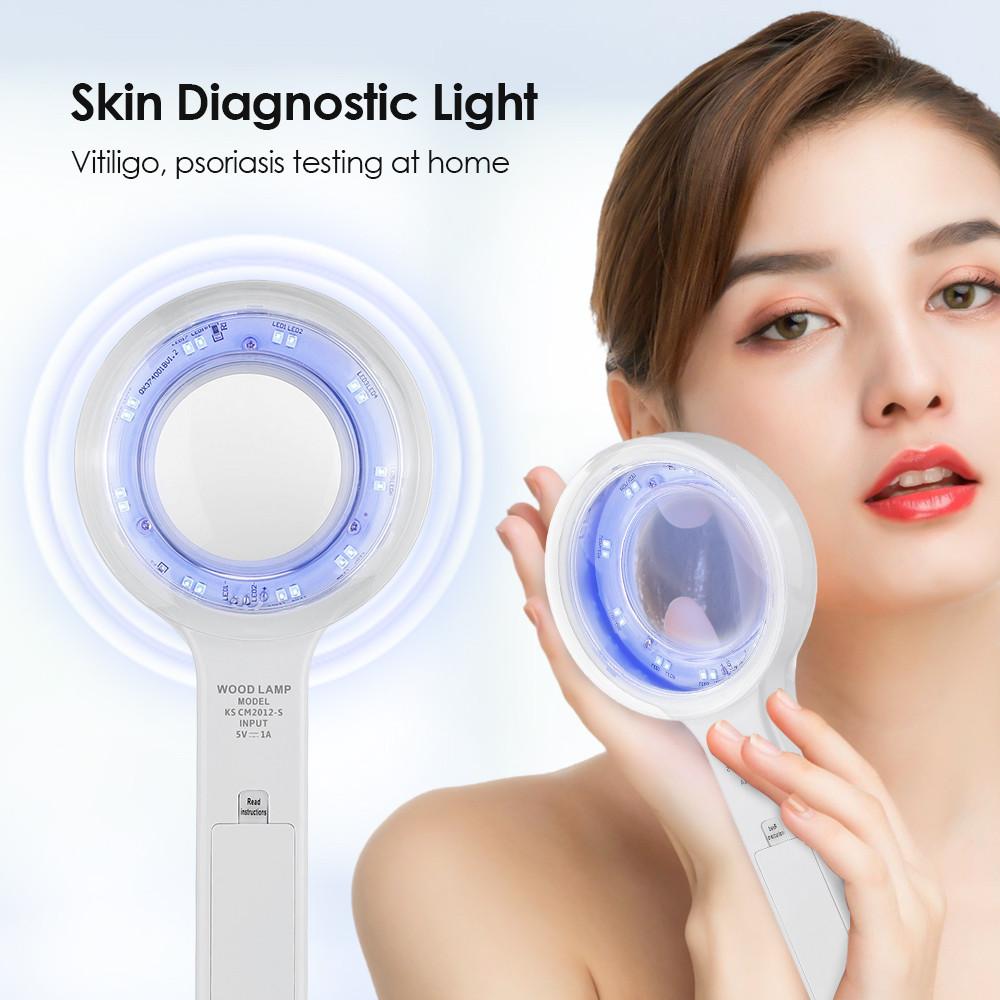 Portable Facial Salon Beauty Analyzer Rechargeable Skin Analyzing Testing UV Lamp Face Skin Diagnostic Light