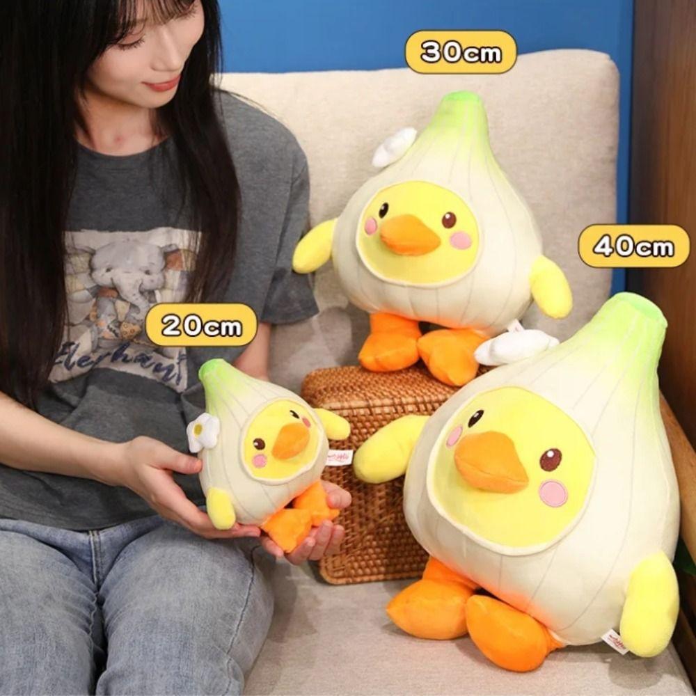 Yellow Garlic Duck Plush Toy Wings&Foot Funny Plush Doll Garlic Duck Plush Pillow Children Girl
