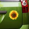 Painted Sunflower Glass Car Background Beautification Decoration Stickers
