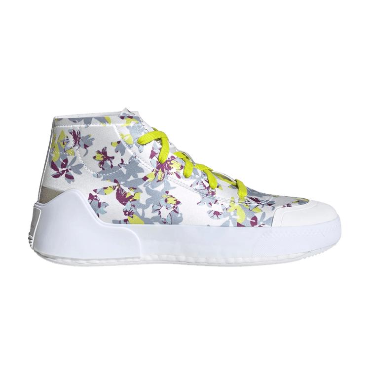 Stella McCartney x adidas Treino Mid Blomstertrykk - Hvit Syregul Damesneakers Skyhvit Kjerne-svart FY1180
