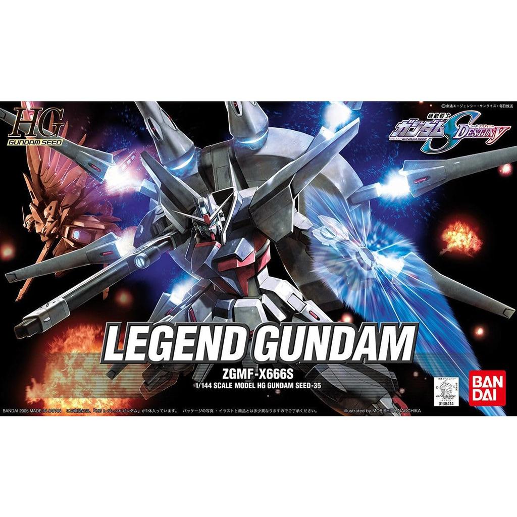 BANDAI SPIRITS HG Mobile Suit Gundam SEED DESTINY Legend Gundam Scale Plastic Model Kit 1/144 Pre-Colored