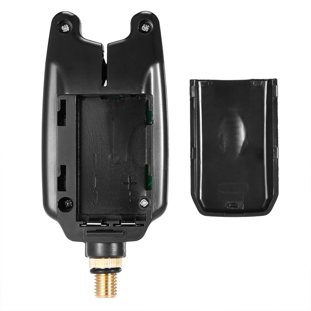 3 ks Modré LED hlásiče záběru pro rybářský prut Voděodolné Nastavitelný tón Hlasitost Citlivost Zvukové upozornění