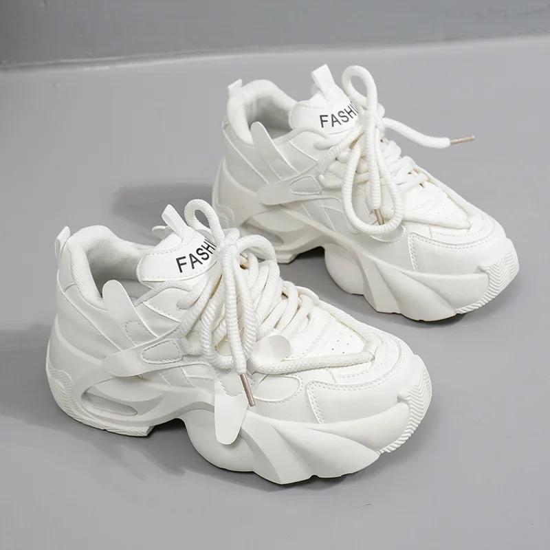 Women Casual Sneakers Autumn New Fashion Casual Sports Shoes Women Platform Lace-up Student Sports Running Shoe Zapatillas Mujer