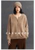Women's Brushed Cashmere Cardigan - Autumn/Winter 2025 Thickened V-Neck Button-Up Sweater Coat