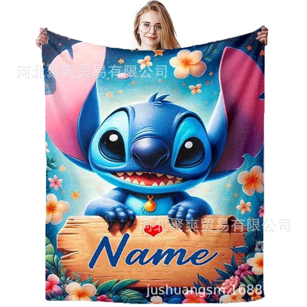 Stitch Flannel Blanket Star Baby Blanket Air Conditioning Blanket Nap Blanket Flannel Blanket Cross Border