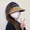 Women Visor Hat Summer Spring Long Brims Sunshade Hat Breathable OpenTop Hat for Beach Outdoor Cycling Hat Headwear