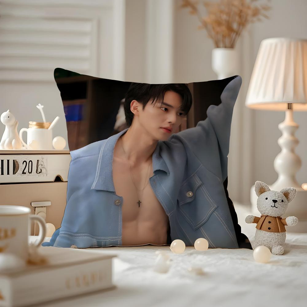 Song Kang Actor Cushion Cover Pattern Printed Pillowcase For Living Room Sofa Cushion Cover & Bedroom Decor