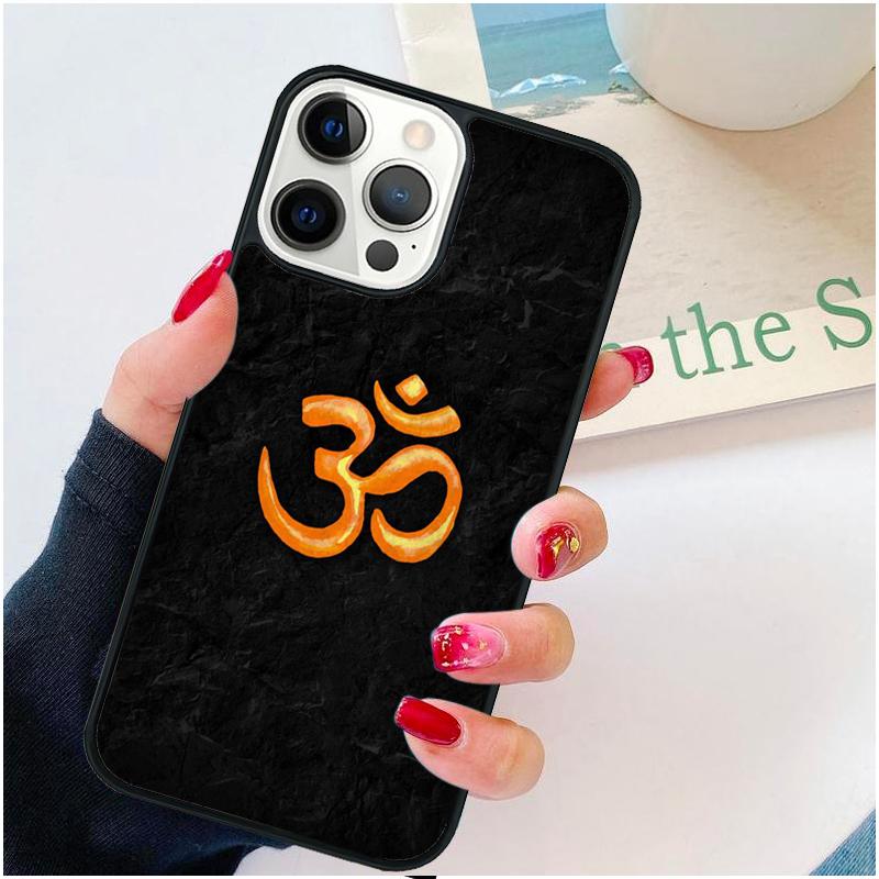 Om Yoga Symbol Hindu Logo Phone Case For iPhone 17 Air 16 pro max 15 14 plus 12 13 Soft Bumper Shell Cover coque