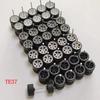 20Sets 1/64 Alloy Car Model Wheels TE37 Mini Wheel with Textured Tire Tyres Spare Parts Diameter 11mm