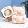 Kawaii Lulu Pig Bread Plush Toy Creative Stuffed Animals Pink Piggy Toast Doll Girl Birthday Toys Girlfriend Cute Gift