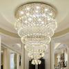 Modern Luxury Gold Ceiling Chandeliers New LED Lighting Crystal Hanging Lamps for Staircase Home Decor Lustres for Living Room