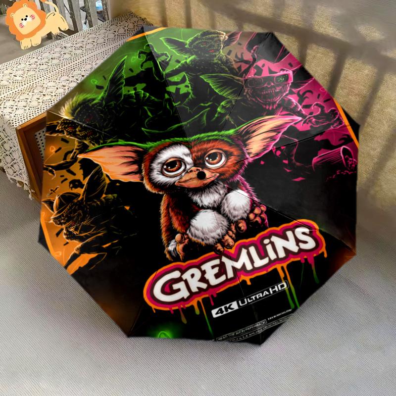 Gremlins 4D Adventure Folding Umbrella Umbrella Durable Travel Umbrella Three Folds