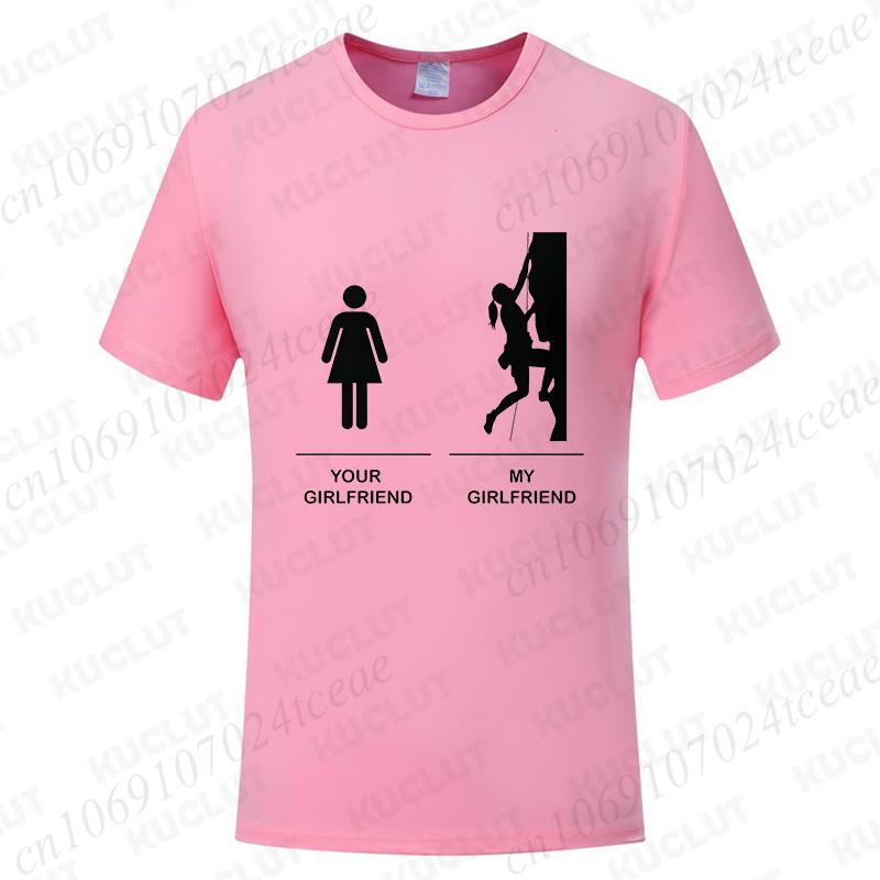 Funny T-shirts Men Women Summer Tshirt Tops Short Sleeve Rock Climbing Graphic T Shirt Fashion Casual Female Clothing Gift