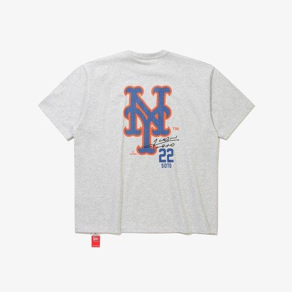 New Era Mlb New York MeTs Player SignaTure T shirT heaTher Gray 15147524