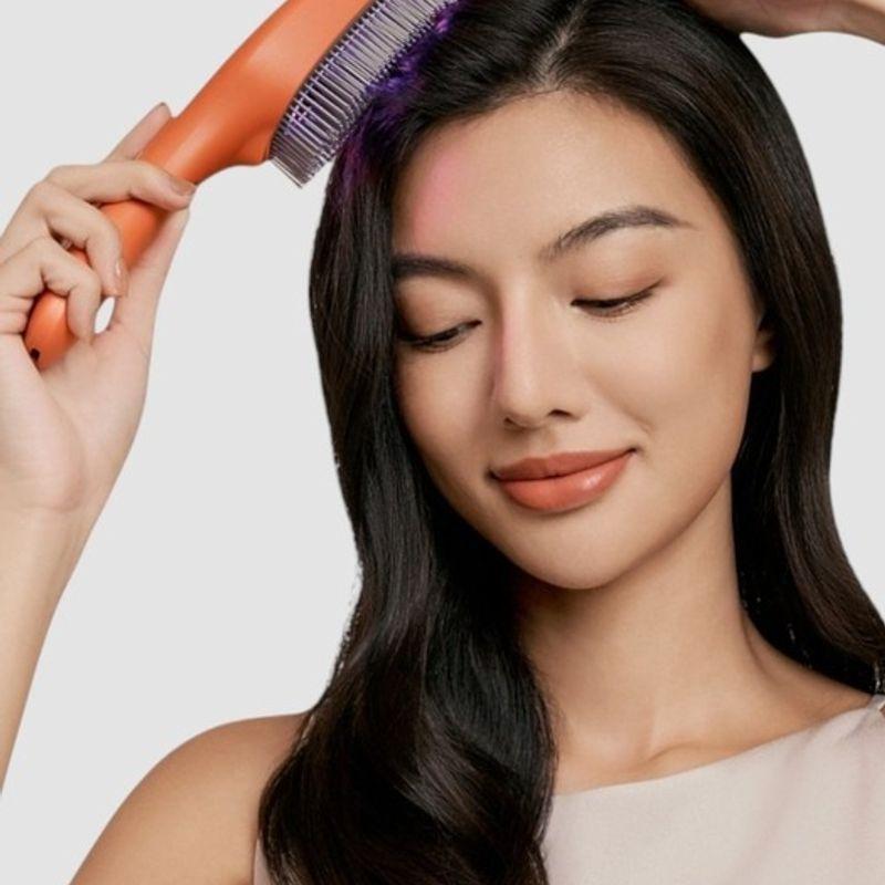 Pearl Care Touch Beauty Scalp Massager, Hair Loss Care Manager, Negative Ion Hair Care Device, Orange