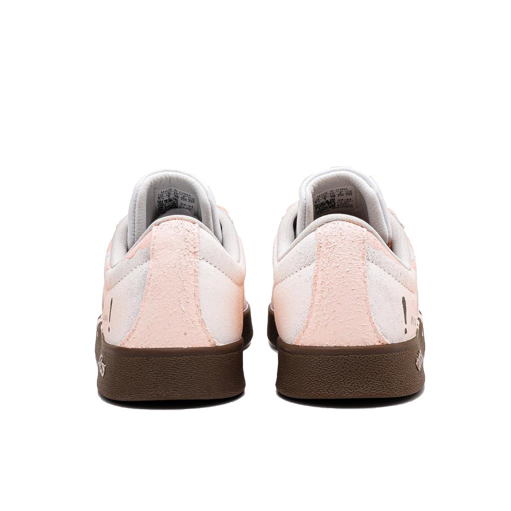 adidas VL COURT 2.0 Lifestyle Coconut Milk Cream Puff Abrasion Resistant Low Top Skateboard Shoes Unisex Pink HQ1802(Team1166-)