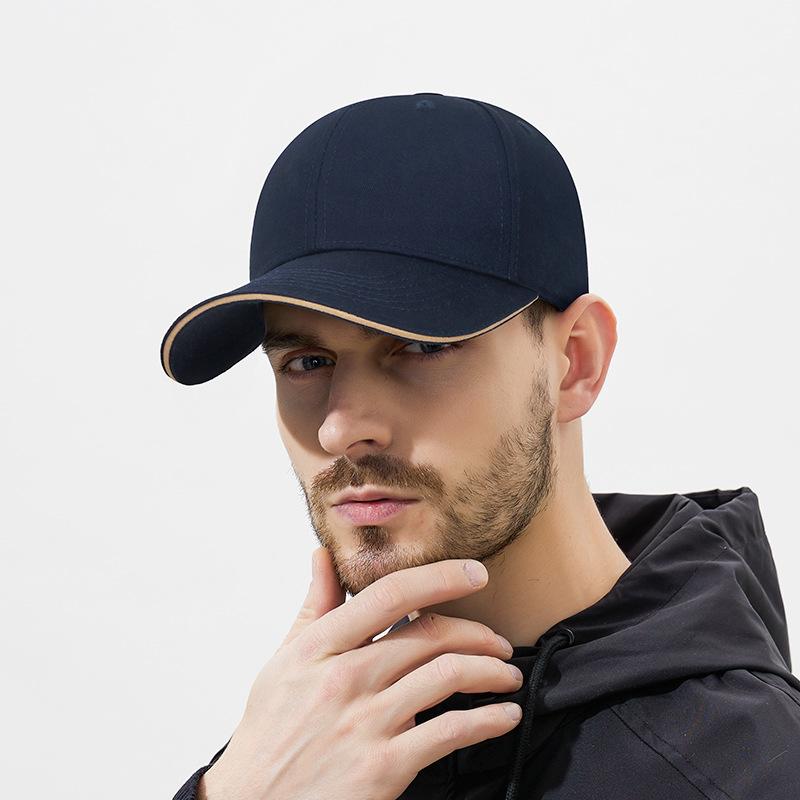 Four Seasons Men Women Solid Color Baseball Cap Curved Eaves Outdoor Sports Sunshade Cap
