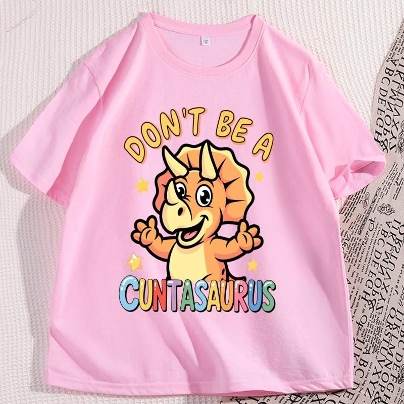 Cuntasaurus Dinosaur TShirt for Men Women Funny Cotton Short Sleeve High Quality Tee Shirt Printed Casual Man Clothing