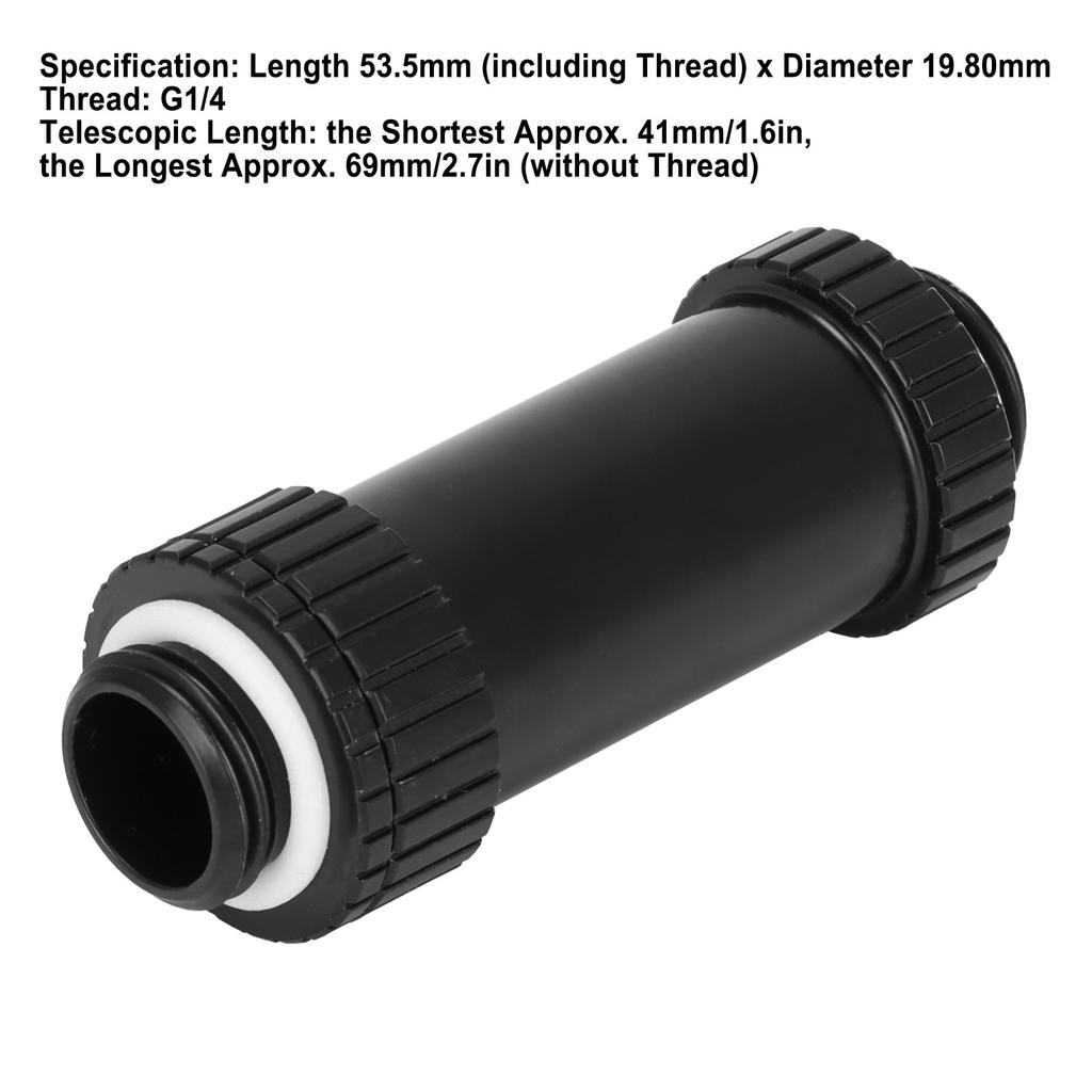 Water Cooling Fitting All Copper BSSJT‑41 Graphics Card SLI Retractable Double External Thread Adapter