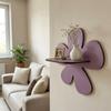 Wall-Mounted Flower Floating Wall Shelf Wooden Wall Hanging Shelf Modern Plant Shelf  Office