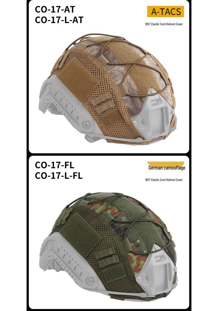 Wosport Kratz- und verschleißfeste Nylon-Netz-Helmabdeckung mit starkem Klettverschluss - Outdoor-Dekorationszubehör