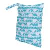 Baby Cloth Diaper Bag Waterproof Reusable Outing Wet Dry Bags with 2 Zippered Pockets