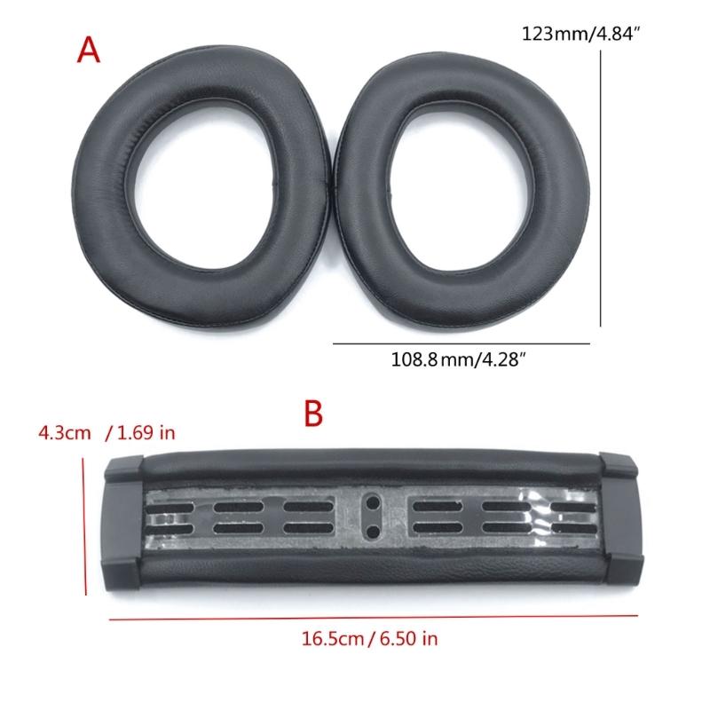 Lambskin Headband Cushion/Replacement Earpad Enhances Comfort and Noise Isolation for HD800 HD800S