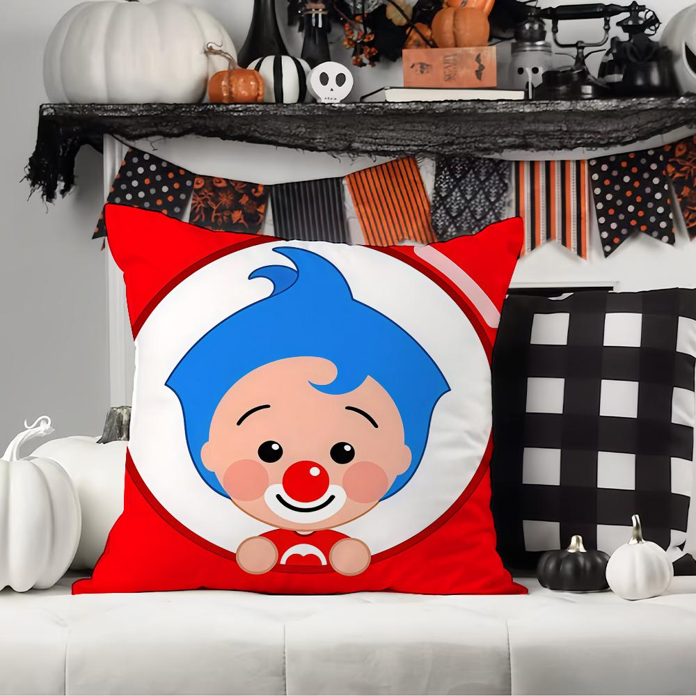 Federa Cuscino Cartone Animato Carino P-Plim P-Plim Cuscini da Ufficio Adatti per Divano Auto Camera da Letto Copricuscino Decorativo