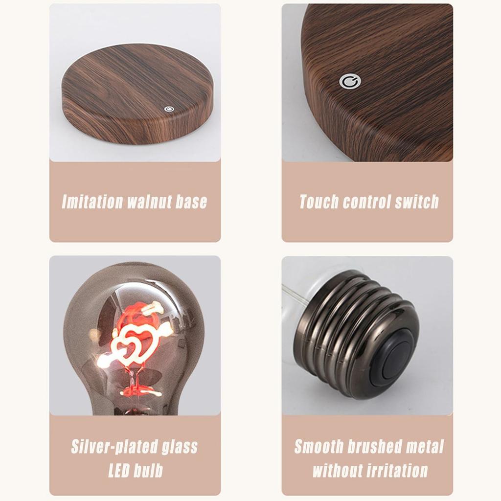 Magnetic Levitating LED Bulb Night Light Creative Atmosphere Lamp Desktop Tech Decor Light