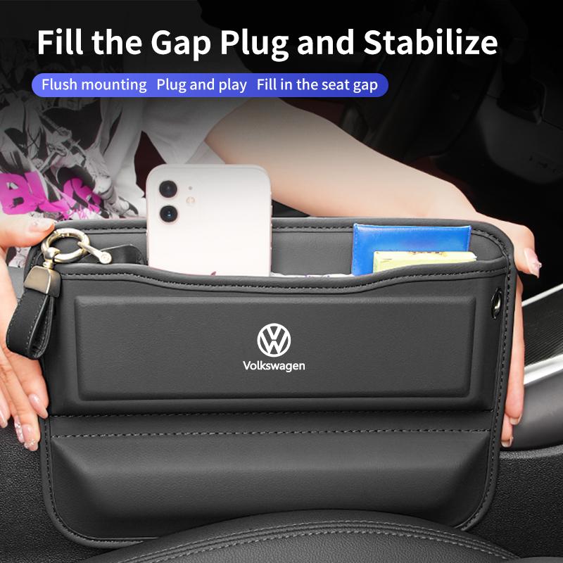 Cup Holders Car Seam Storage Box Crevice Organizer Bag Gap Filler For Volkswagen VW Scirocco Jetta Beetle Golf Passat Polo Tigua
