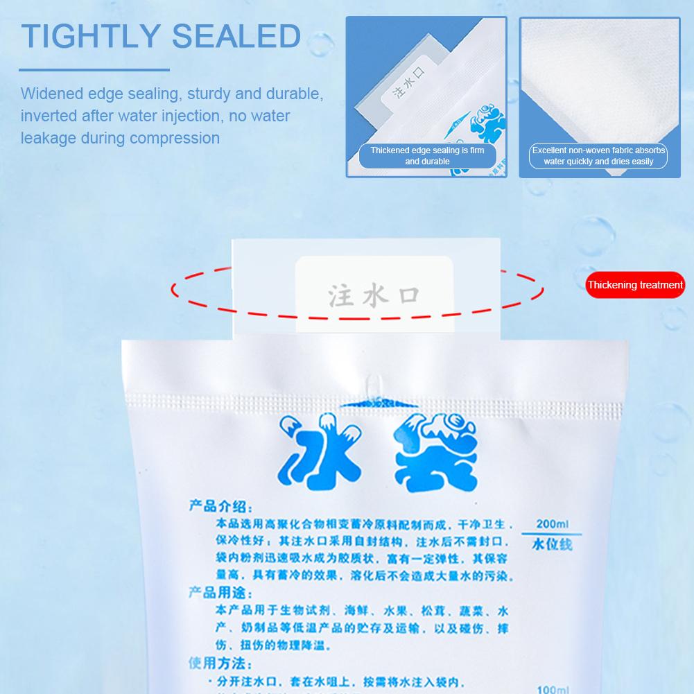 5pcs Gel Ice Packs Reusable Cold Compress Packs For Injuries,Pain Relief,Safe Eco-Friendly Hot And Cold Gel Iceing Bag