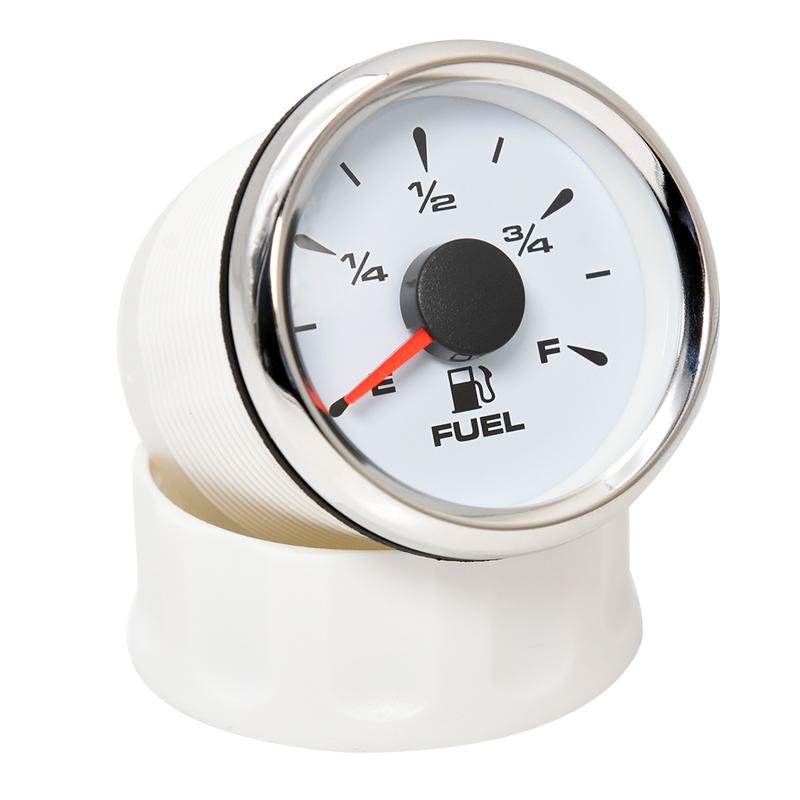 8 Color Backlight 0-190 Ohm Fuel Level Gauge 2" 52mm Oil Tank Meter Pointer 240-33Ohm Fuel Gauge for Auto Car Boat 12V24V Custom