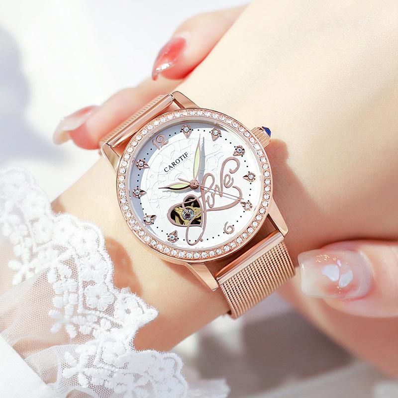 Diamanti femminili svuotare eleganti orologi meccanici automatici acquista  in modo economico — spedizione gratuita, recensioni reali con foto — Joom