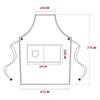 Canvas Apron Chef Kitchen Work for Woodworking Restaurant Gardening