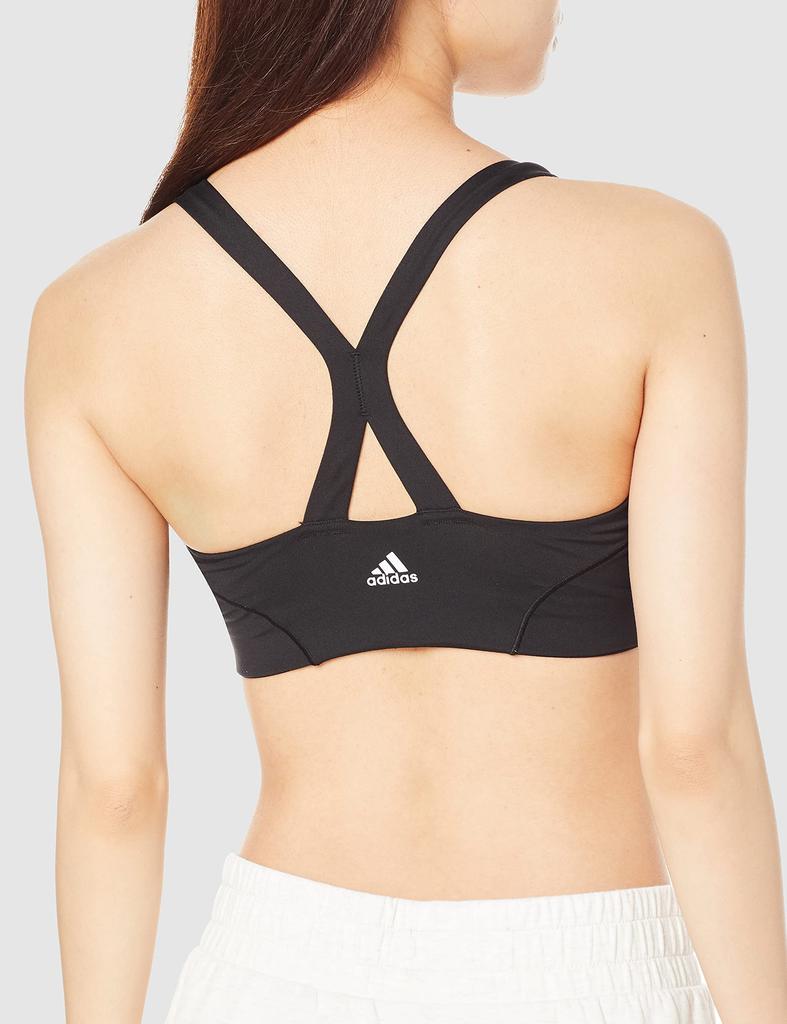 Adidas Light Support Sports Size L Women's Bra, DVV17, Black/White (H56330),