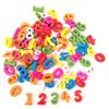 100Pcs/Set Coloridos Números De Madeira Letras Para Crianças Aprendendo Brinquedos Educativos