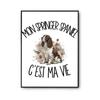 Poster My Springer Spaniel Is My Life | Photo Paper Poster 310 G Pearlescent Finish Size A4 | Living Room Wall Decoration