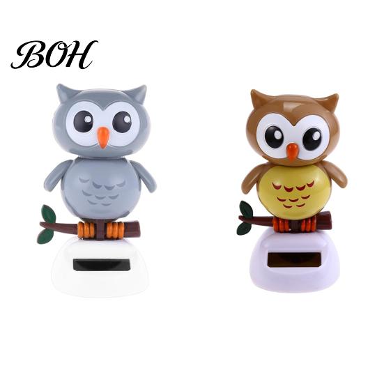 Dashboard Solar Decoration Funny Dancing Duck Toys, Creative Fun Swinging Fatigue Relief Car Ornament Owl Decorations Desktop Ornaments Interior