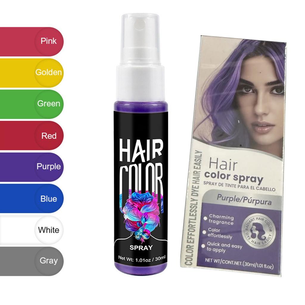 30ml Temporary Hair Color Spray Timesave DIY Hair Color Spray, Hair Color Spray, For Men Women